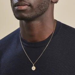 Pendentif Ange Rond Satine Or Jaune -Histoire d'Or B3PMJW0204 model1