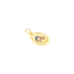 Pendentif Vierge A L'enfant Ovale Or Jaune -Histoire d'Or B3PMJW0222 view1