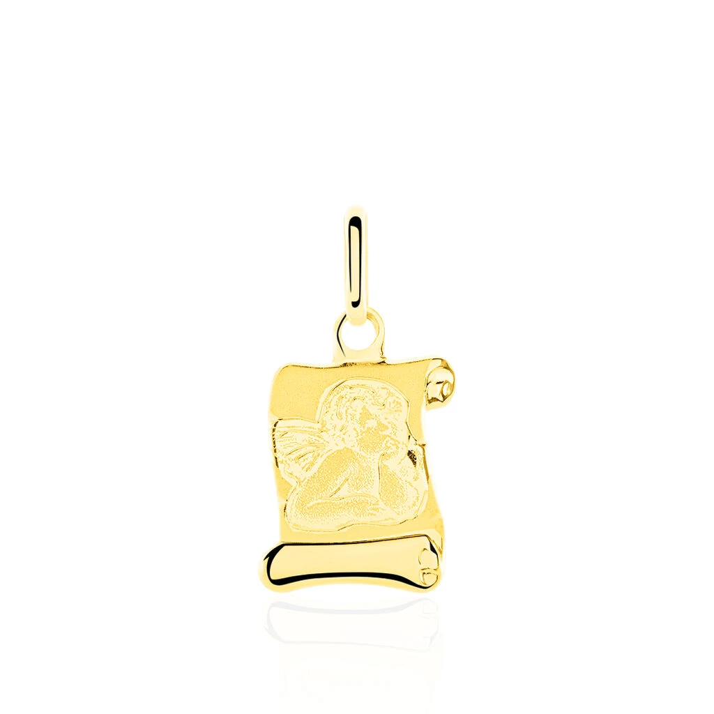 Pendentif Ange Parchemin Or Jaune 1 Pendentif Ange Parchemin Or Jaune