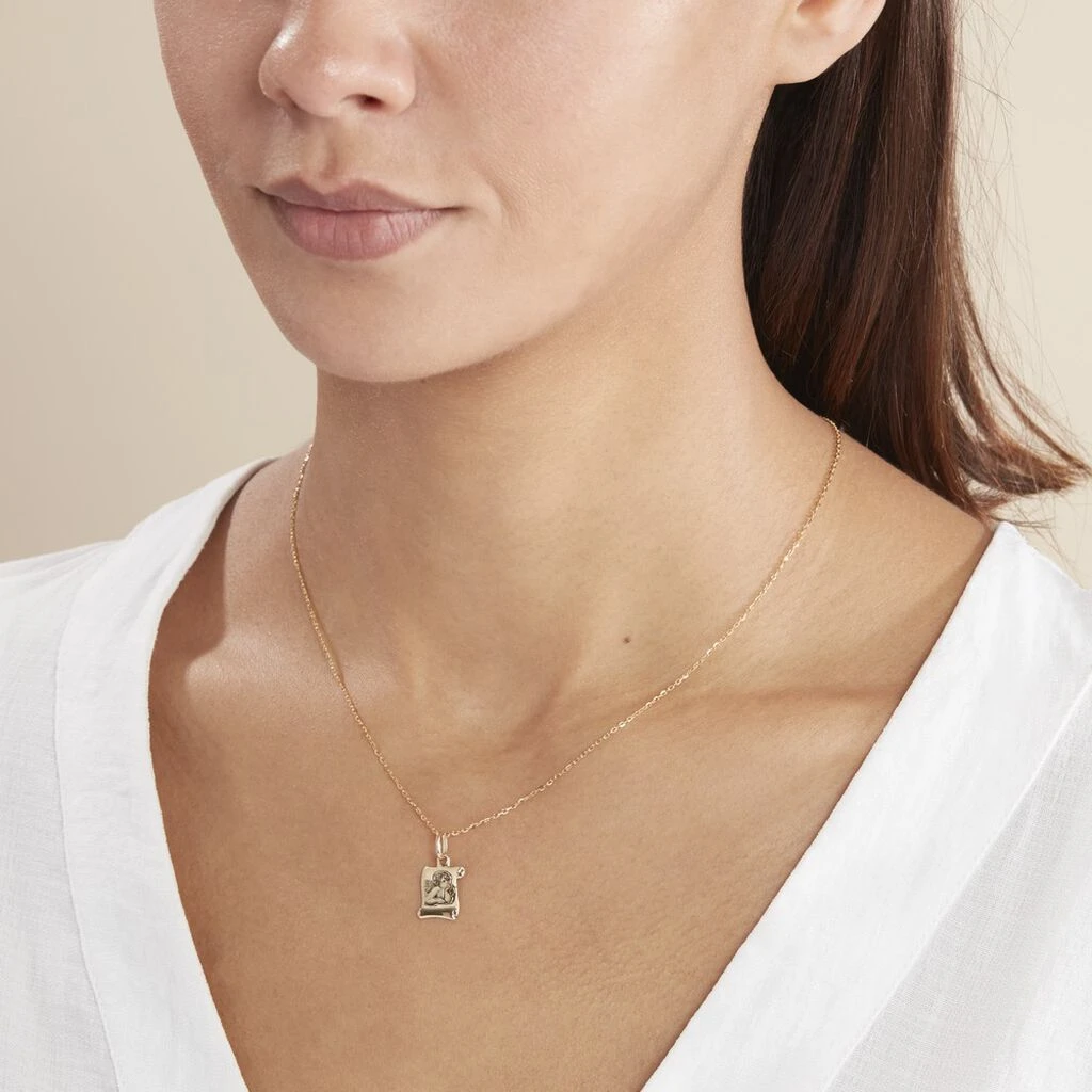 Pendentif Ange Parchemin Or Jaune 4 Pendentif Ange Parchemin Or Jaune – Image 4