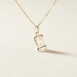 Pendentif Lamie Zodiaque Parchemin Or Jaune -Histoire d'Or B3PMJW0252 view2