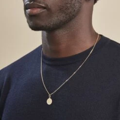 Pendentif Ange Rond Cisele Or Jaune -Histoire d'Or B3PMJW0669 model1