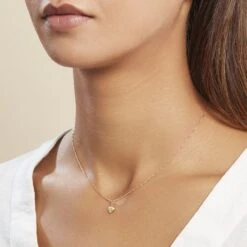 Pendentif Eudocie Coeur Mat Et Brillant Or Jaune -Histoire d'Or B3PMJW0924 model0