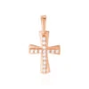 Pendentif Canice Croix Or Rose Oxyde De Zirconium