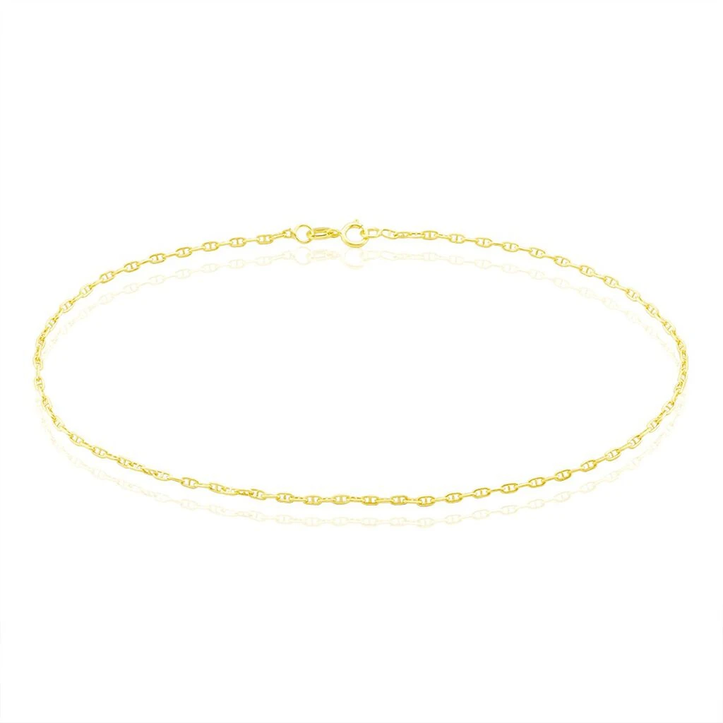 Chaîne De Cheville Maille Marine Or Jaune 1 Chaîne De Cheville Maille Marine Or Jaune