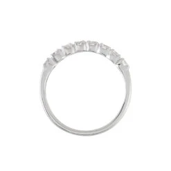 Demi-alliance Or Blanc Eloisa Diamant Synthetique -Histoire d'Or B7AFBJW004 view2