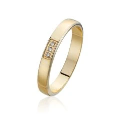 Alliance Areej Or Jaune Diamant