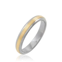 Alliance Len Ruban Plat Or Bicolore