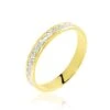 Alliance Laura Diamantee Ruban Plat Or Bicolore