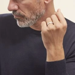 Alliance Eros Brossee Ruban Plat Or Blanc -Histoire d'Or B7AMBW0148 model0