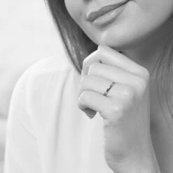 Alliance Julie Ruban Classique Or Blanc -Histoire d'Or B7AMBW0631 model0