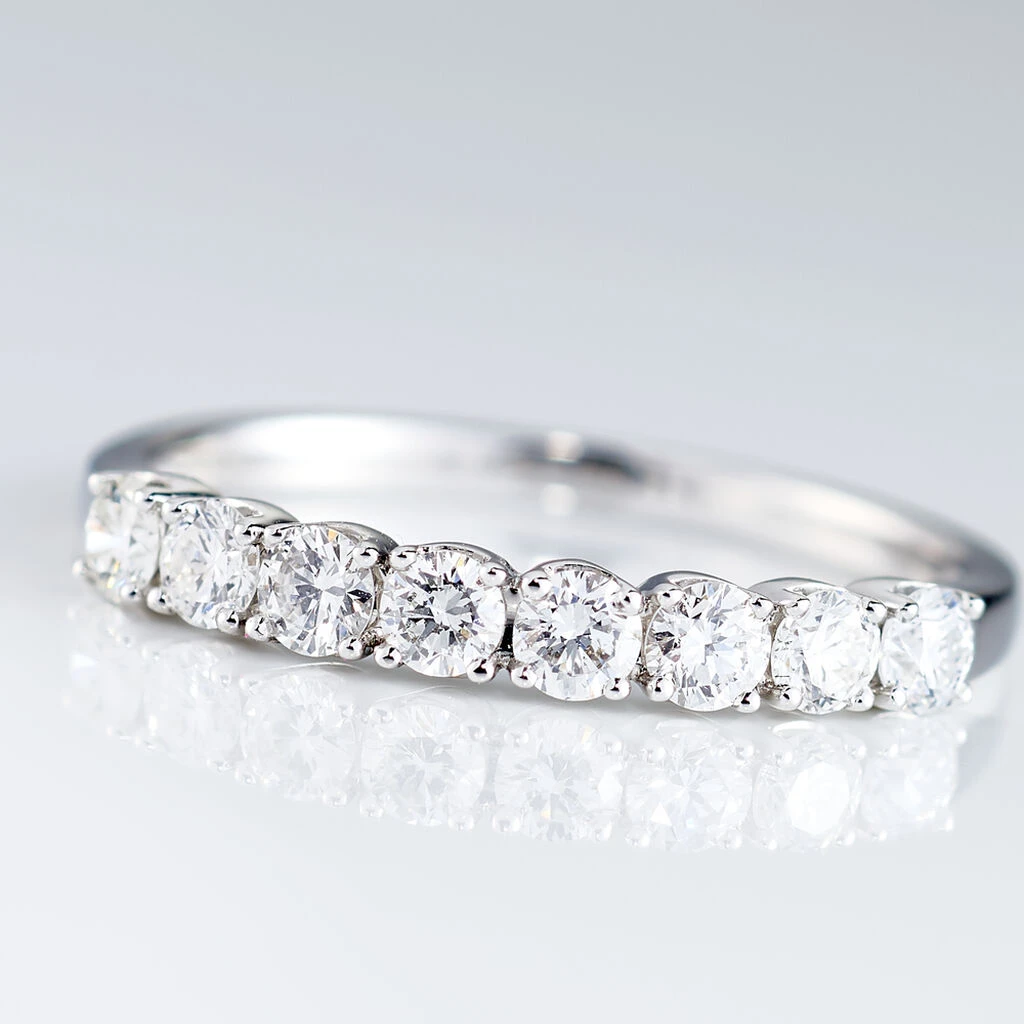 Alliance Eloisa Or Blanc Diamant Synthetique 4 Alliance Eloisa Or Blanc Diamant Synthetique – Image 4