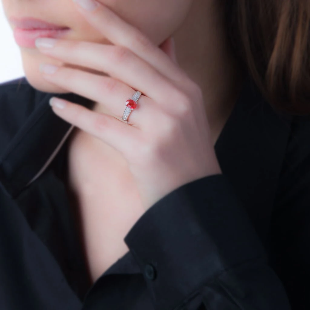 Bague Crista Or Blanc Quartz Et Diamant 3 Bague Crista Or Blanc Quartz Et Diamant – Image 3