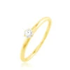 Bague Solitaire Natalia Or Jaune Diamant