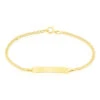 Bracelet Identite Bebe Or Jaune Etheline