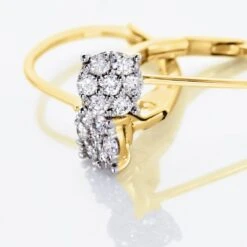 Boucles D'oreilles Pendantes Or Jaune Jonelle Diamants -Histoire d'Or B7OFJDW02P view2