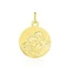 Medaille Or Jaune Christ Et Enfant