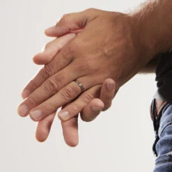 Alliance Rhodium Ruban Plat Palladium Bicolore -Histoire d'Or BEAH2W00BM model1