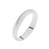 Alliance Aphrodite Demi Jonc Bombé Platine Blanc