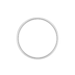 Alliance Aphrodite Demi Jonc Bombé Platine Blanc 7 Alliance Aphrodite Demi Jonc Bombé Platine Blanc -Histoire d'Or BPAFBW0211 view2