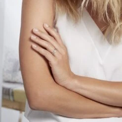 Alliance Nelcie Ruban Plat Argent Blanc -Histoire d'Or FAAMBW0173 model0