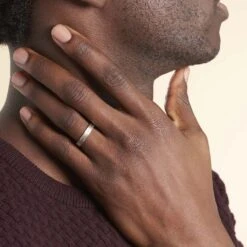 Alliance Nelcie Ruban Plat Argent Blanc -Histoire d'Or FAAMBW0173 model2