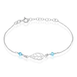 Bracelet Argent Blanc Angelika Pierres Synthetiques