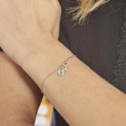 Bracelet Argent Blanc Kenocha -Histoire d'Or FABFBW014U model0