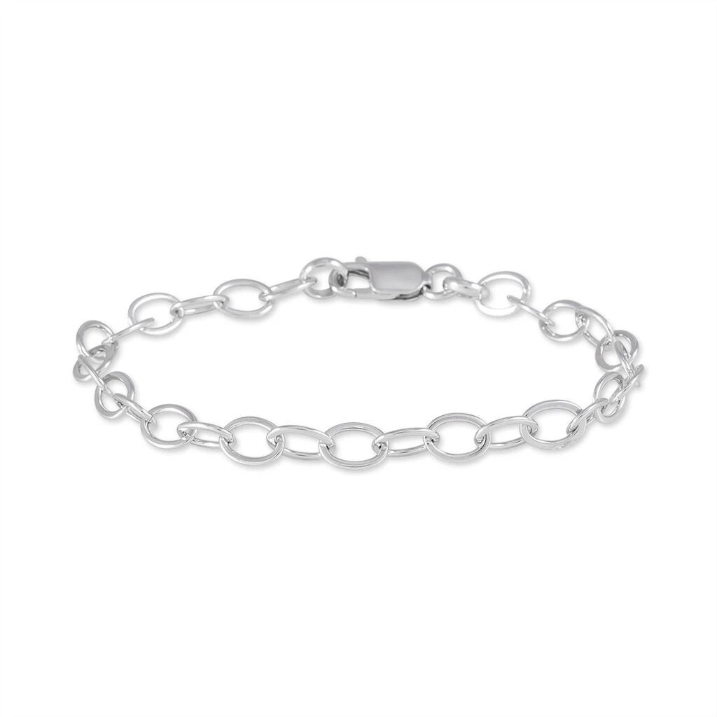 Bracelet Carola Maille Jaseron Argent Blanc 1 Bracelet Carola Maille Jaseron Argent Blanc