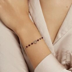 Bracelet Hazan Argent Blanc Pierre De Synthese 7 Bracelet Hazan Argent Blanc Pierre De Synthese -Histoire d'Or FABFBXI031 model1