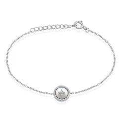 Bracelet Clarity Argent Blanc Nacre