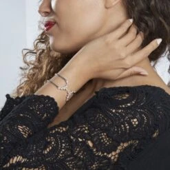 Bracelet Jonc Mahely Argent Blanc Oxyde De Zirconium -Histoire d'Or FABFBZB105 model0