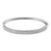 Bracelet Jonc Clélya Argent Blanc Oxyde De Zirconium