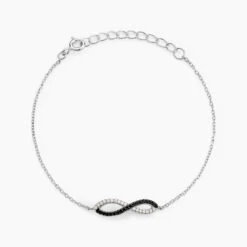 Bracelet Prudentia Argent Blanc Oxyde De Zirconium