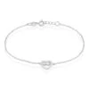 Bracelet Delicata Argent Blanc Oxyde De Zirconium