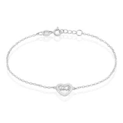 Bracelet Delicata Argent Blanc Oxyde De Zirconium