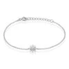 Bracelet Lorraine Argent Blanc Oxyde De Zirconium