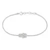 Bracelet Asnia Argent Blanc Oxyde De Zirconium