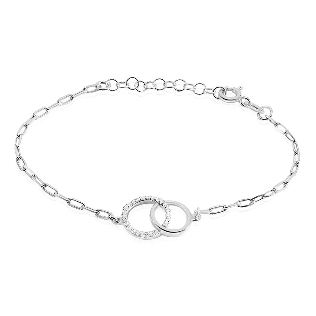 Bracelet Isabel Argent Blanc Oxyde De Zirconium 1 Bracelet Isabel Argent Blanc Oxyde De Zirconium