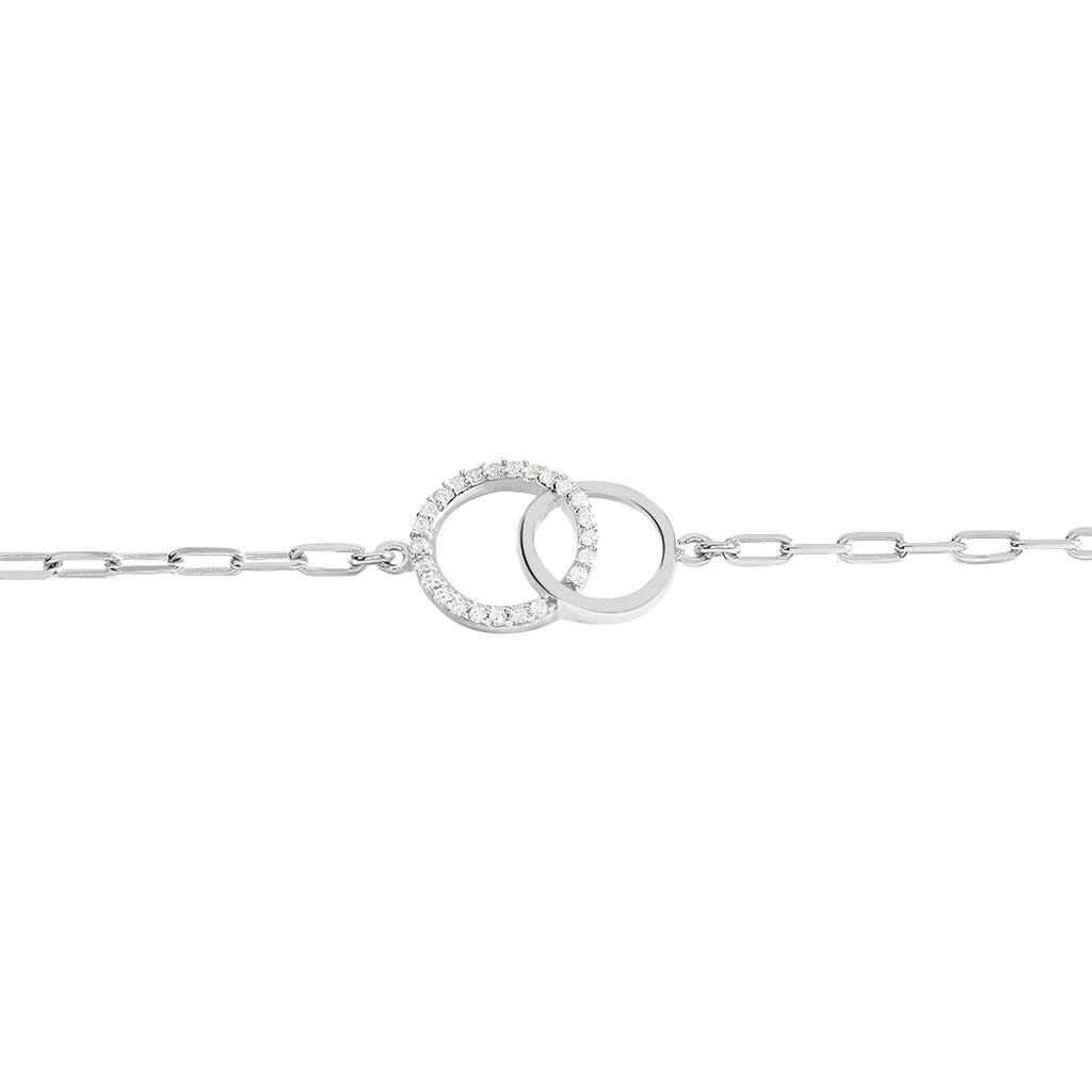 Bracelet Isabel Argent Blanc Oxyde De Zirconium 2 Bracelet Isabel Argent Blanc Oxyde De Zirconium – Image 2