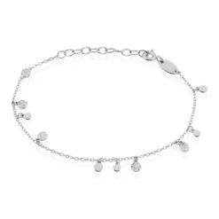 Bracelet Fares Argent Blanc Oxyde De Zirconium