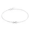 Bracelet Immortelle Argent Blanc Oxyde De Zirconium