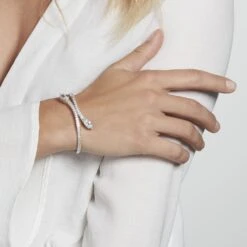 Bracelet Jonc Argent Nevarte Oxydes De Zirconium 6 Bracelet Jonc Argent Nevarte Oxydes De Zirconium -Histoire d'Or FABFBZW0WJ model0