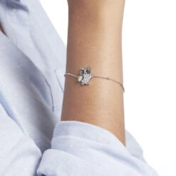 Bracelet Argent Trine Oxydes De Zirconium -Histoire d'Or FABFBZW0X9 model0