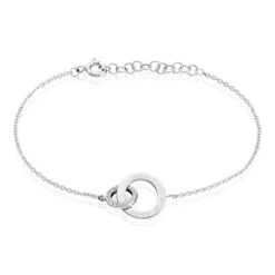 Bracelet Ananth Argent Blanc Oxyde De Zirconium