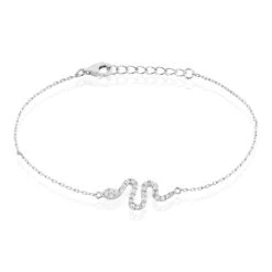 Bracelet Eponine Argent Blanc Oxyde De Zirconium