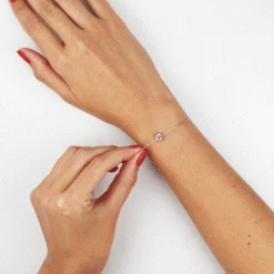 Bracelet Solitaire Argent Blanc Oxyde De Zirconium -Histoire d'Or FABFBZW335 view2