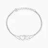 Bracelet Anne-ael Argent Blanc Oxyde De Zirconium
