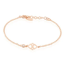 Bracelet Oumeima Argent Rose