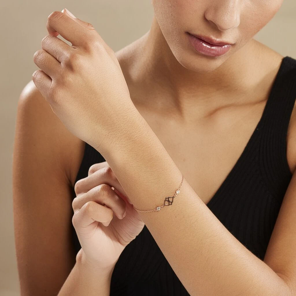 Bracelet Oumeima Argent Rose 3 Bracelet Oumeima Argent Rose – Image 3